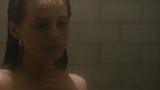 Madelaine Petsch Showing Her Wet Shoulders in an Angsty Shower Scene