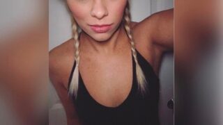 Topless Paige VanZant Teasing the Camera and Looking Very Fuckable in General