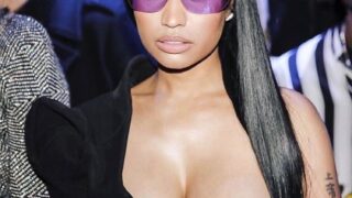 Seductive Nicki Minaj Walking Around with One of Her Tits Exposed