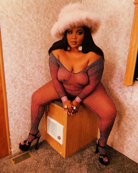 fat lizzo in see thru