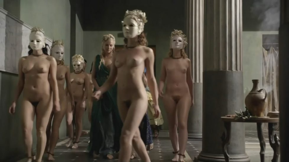 Katrina Law NAKED WITH MASK IN Spartacus Blood and Sand - S01E09 2