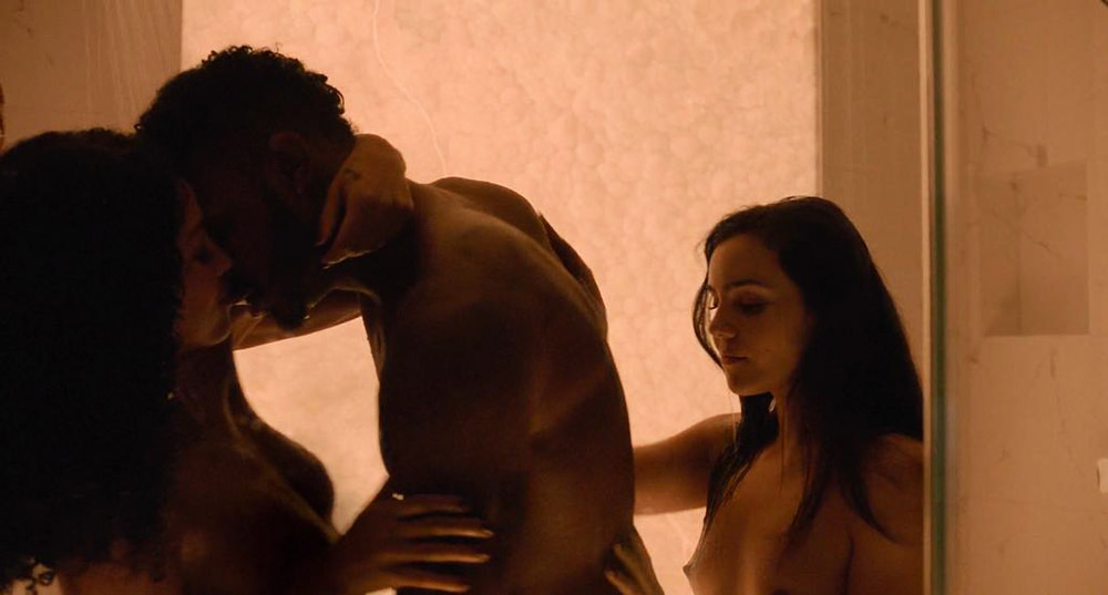 Andrea Londo naked threesome scene