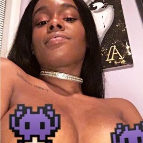 Azealia Banks nude boobs
