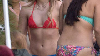 Bikini-Wearing Chloë Grace Moretz Showing Her Tight Body for the Camera