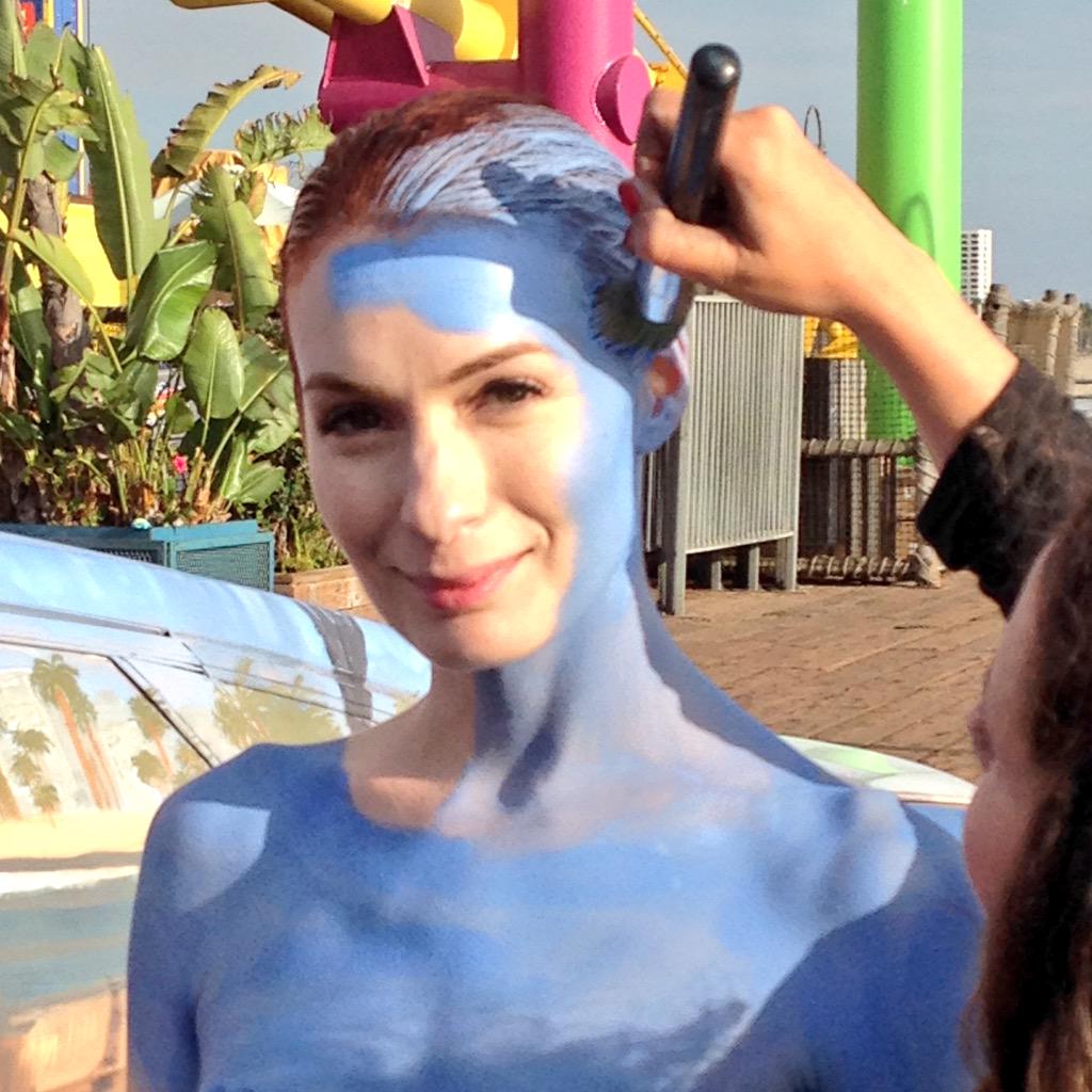 Sexy Chameleon Chick Felicia Day Showing Her Amazing Body