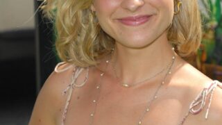 Allison Mack Cracks a Smile While Showcasing Her Boobies Outdoors