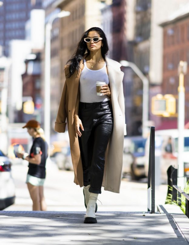 Shanina Shaik Braless Walk