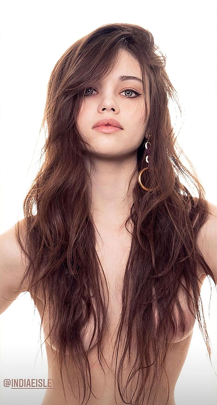 India Eisley topless