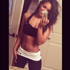 Candice Patton sexy mirror selfie