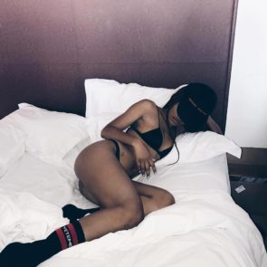 Keke Palmer bikini in bed