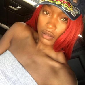 Keke Palmer with red hair