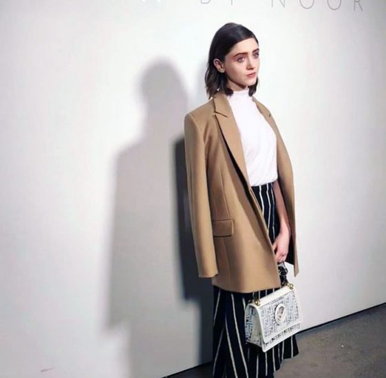 Natalia Dyer nude coat