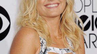 Adorable Blonde Malin Akerman Flashing Her Cleavage at a Red Carpet Event