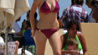 Long-Legged Blonde Brooklyn Decker Turning Heads in a Skimpy Bikini