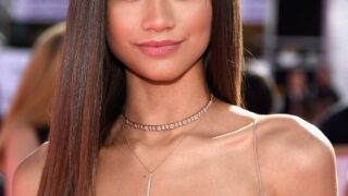 Skinny Brunette Zendaya Shows Her Tight Body During a Public Appearance
