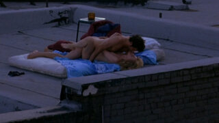 Hot Babe Heather Graham Shows Her Bobos During Passionate Rooftop Sex