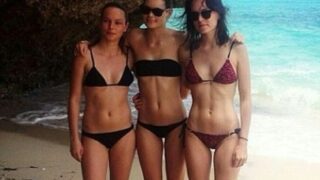 Bikini-Clad Daisy Ridley Showing Her Phenomenal Body in a Skimpy Red Swimsuit