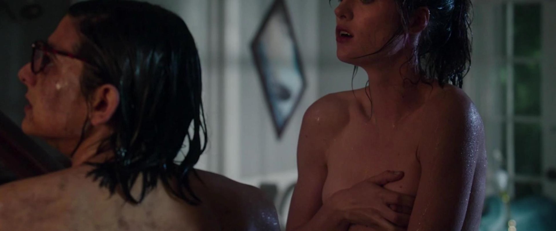 Nude and Wet Mackenzie Davis Showing Her Goodies in a Very Sexy Scene