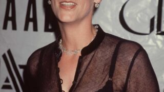 Appealing Actress Jamie Lee Curtis Shows Her Body in a See-Through Outfit