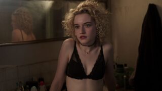 Sexy Blonde Julia Garner Displaying Her Enviable Physique in Different Ways