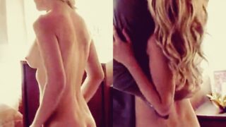 Totally Naked Angela Kinsey Shows Her Perky Ass in a Hot Movie Scene