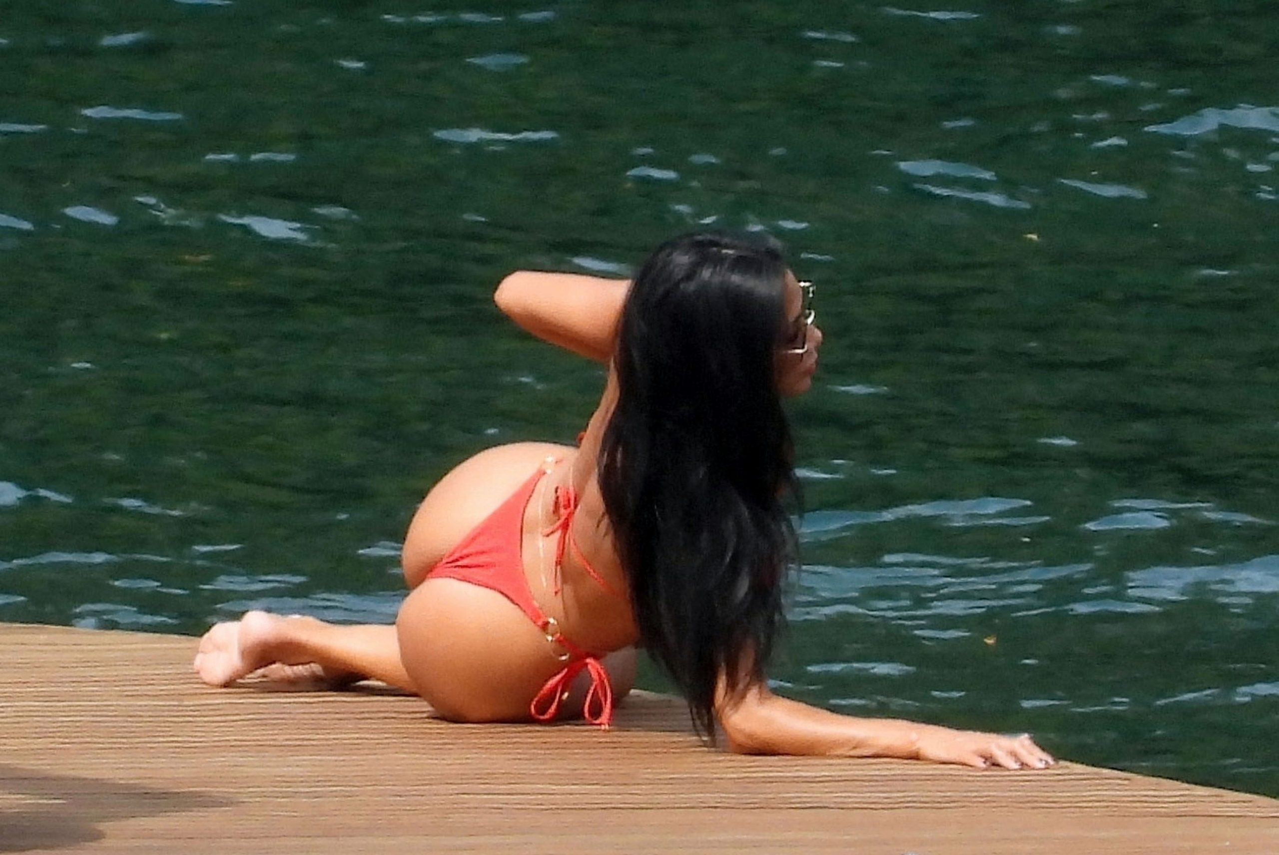 Wild-Hearted Celebrity Nicole Scherzinger Jumping Around and Being Sexy for the Camera