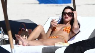 Popular Singer Dua Lipa Reveals Her Long Legs in a Sexy Bikini