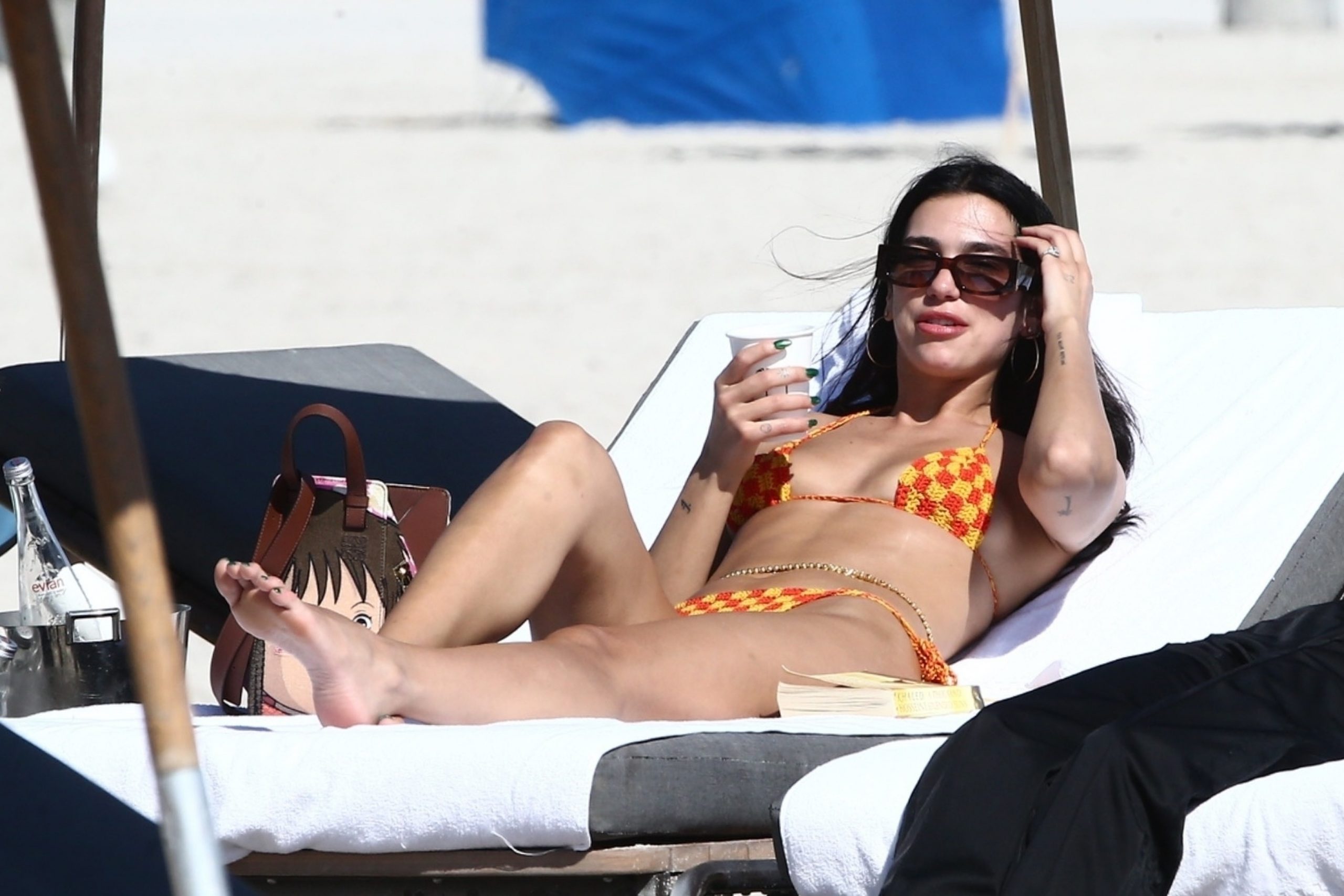 Popular Singer Dua Lipa Reveals Her Long Legs in a Sexy Bikini