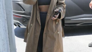 Curvy Socialite Kim Kardashian Showing Her Boobs While Out and About