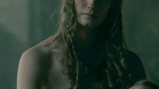 Alyssa Sutherland Nude Boobs In Vikings Series