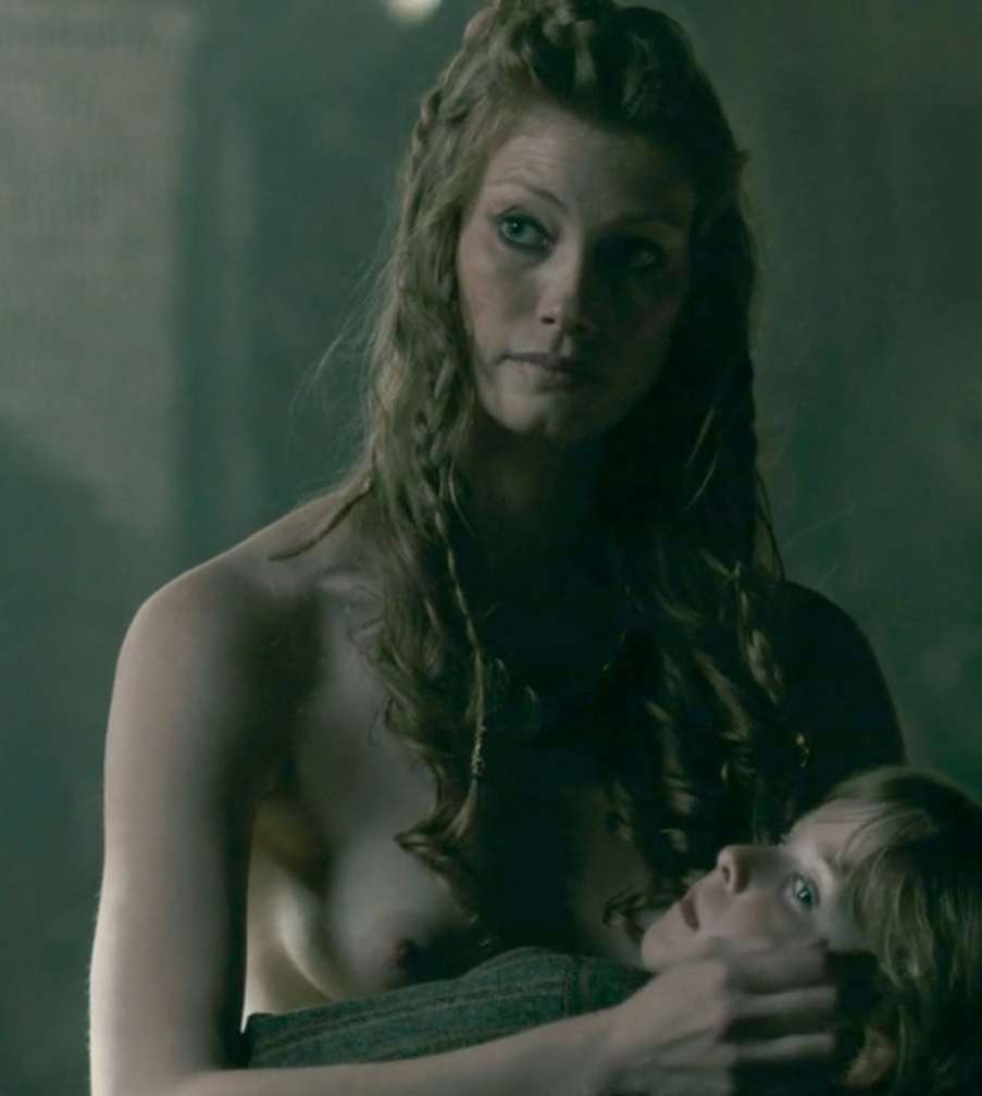 Alyssa Sutherland Nude Boobs In Vikings Series