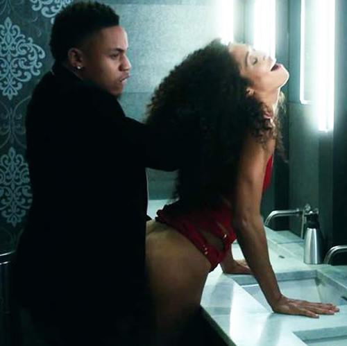 Chelsea Watts Sex in the Toilet Scene from ‘Power’