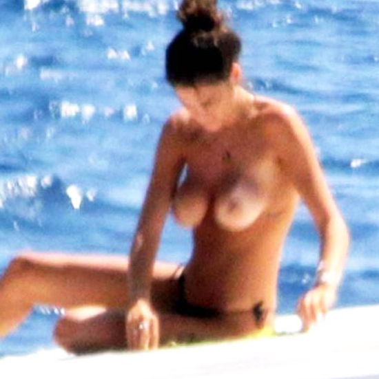 Francesca Sofia Novello Nude Tits on the Yacht