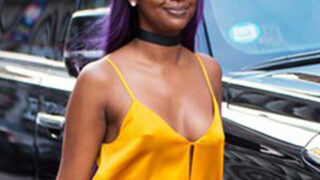 Wizkid’s Girfriend Justine Skye Nipples Visible !