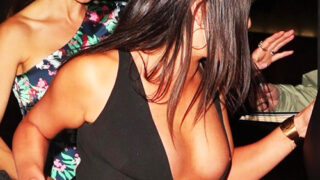 Lea Michele Nip Slip & Deep Cleavage At Oscars Viewing Party