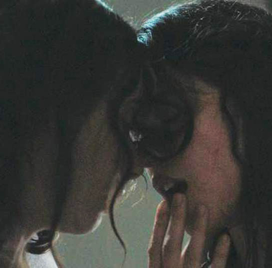 Margaret Qualley & Rebecca Dayan Lesbian Kiss Scene from ‘Novitiate’