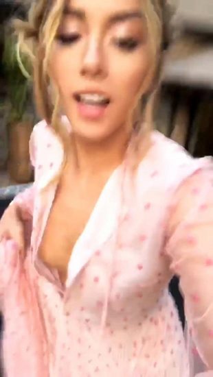 Chloe Bennett boob slip