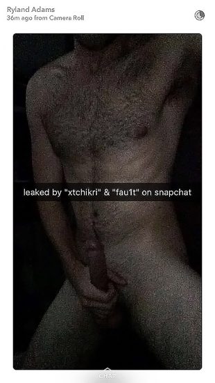 Ryland Adams cock on nudes