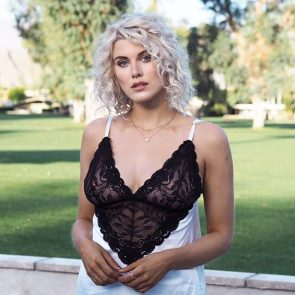 Ashley James lace in see thru