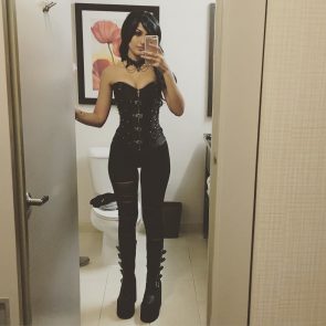 SSSniperWolf hot mirror selfie