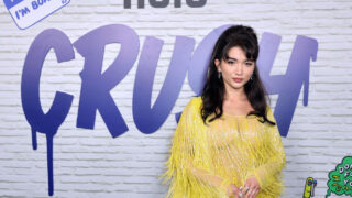 Shameless Rowan Blanchard Showing Her Boobies in a See-Through Yellow Outfit