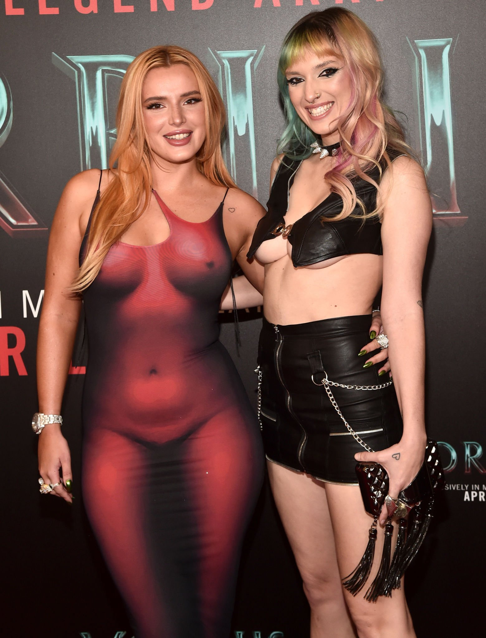 Fabulous Blonde Bella Thorne Puts on a Really Slutty Outfit for the Morbius Premiere