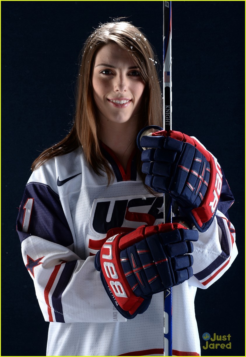 WEST HOLLYWOOD, CA - APRIL 27:  Ice hockey player Hilary Knight poses for a portrait during the USOC Portrait Shoot on April 27, 2013 in West Hollywood, California.  (Photo by Harry How/Getty Images)