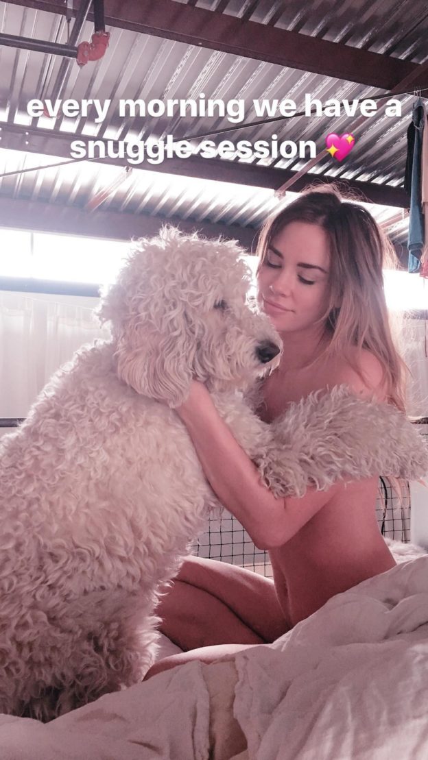 Christa B. Allen TheFappening Naked With Her Dog