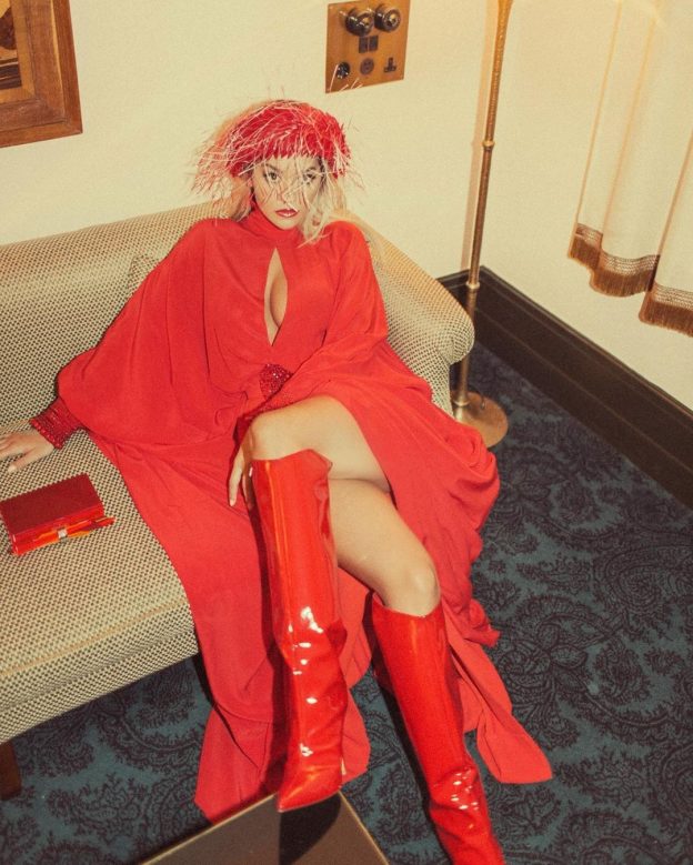 Rita Ora Sexy in Red Dress (15 Photos)