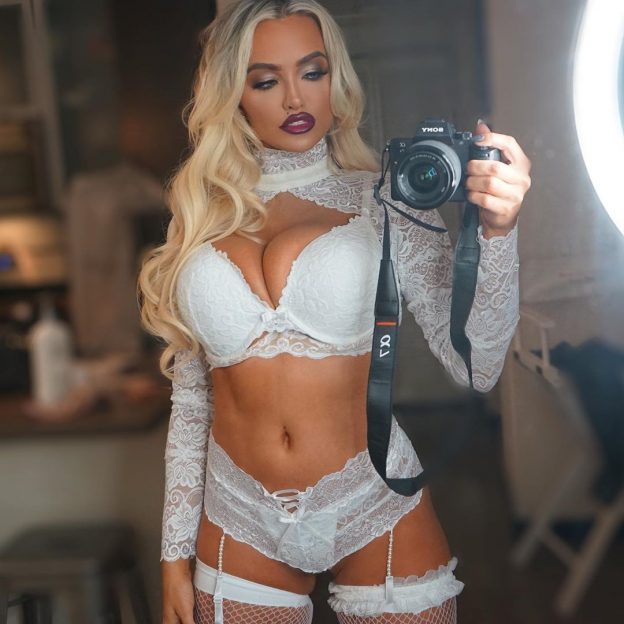 Lindsey Pelas In Sexy Lingerie Ready to Halloween (19 Photos + Video)