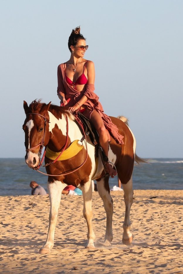 Alessandra Ambrosio Sexy On A Horse (27 Photos)