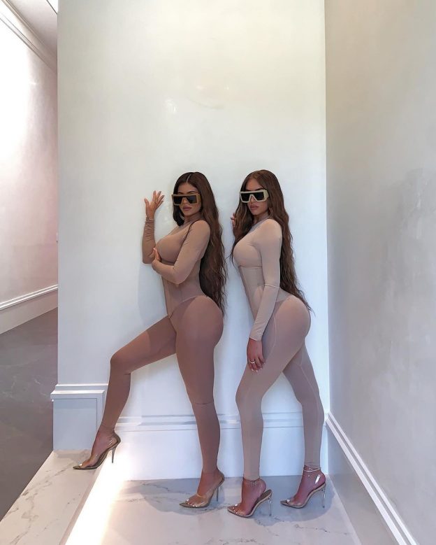 Kylie Jenner In A Skims That Mimics Skins (4 Photos)
