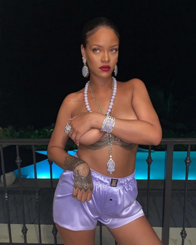 Rihanna Topless For Savage X Fenty (5 Photos)
