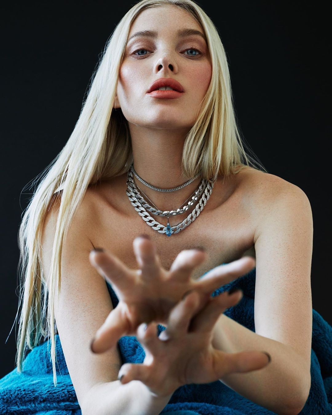 Elsa Hosk Sexy for Elle 2019